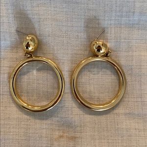 BaubleBar Gold Round Earrings